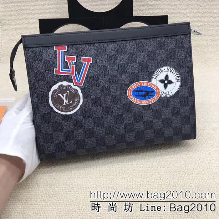 路易威登LV頂級原單 N64442 League系列PochetteVoyage中號手袋原版複刻手拿包 ZY1054